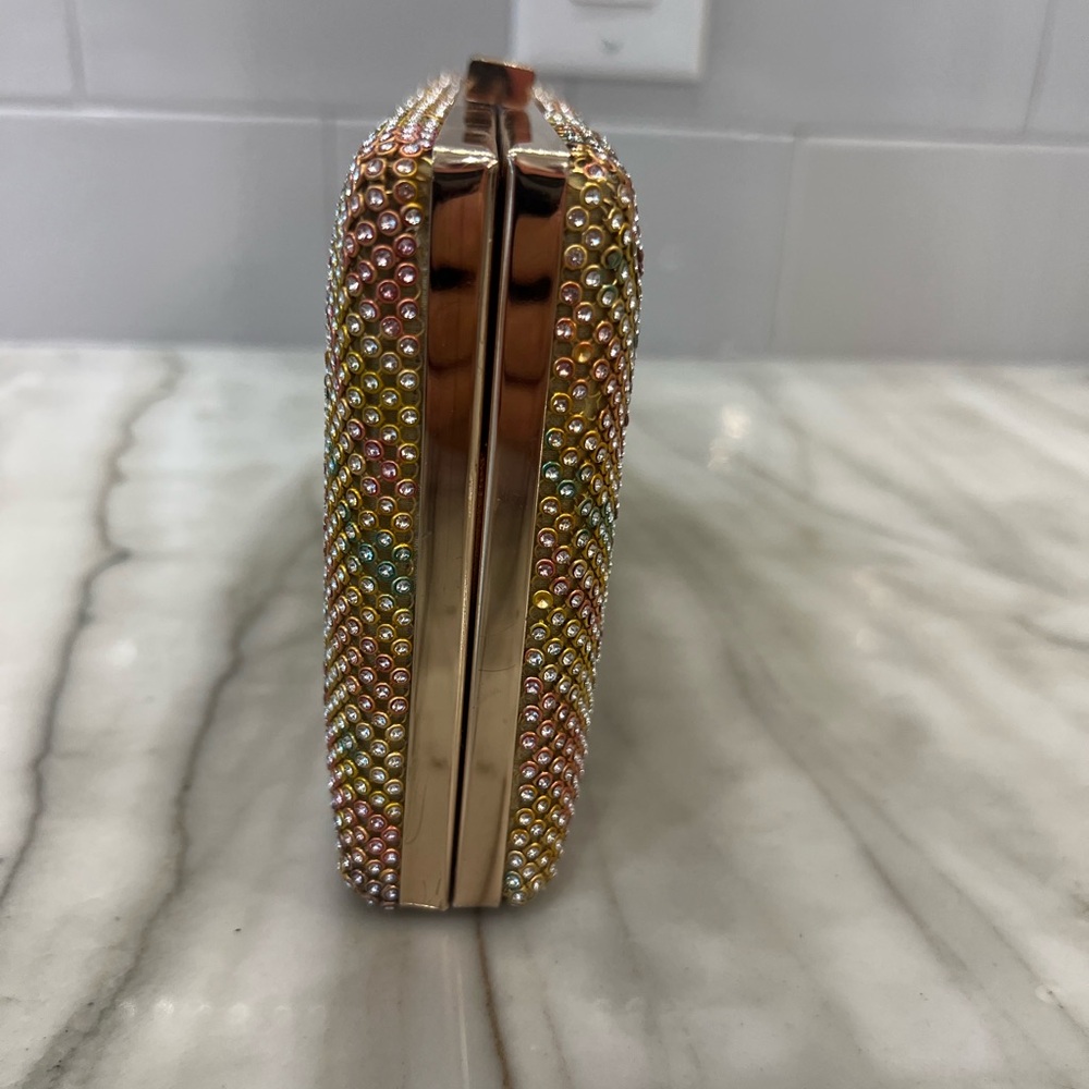 Multicolor Rhinestone Clutch - Picture 2 of 7